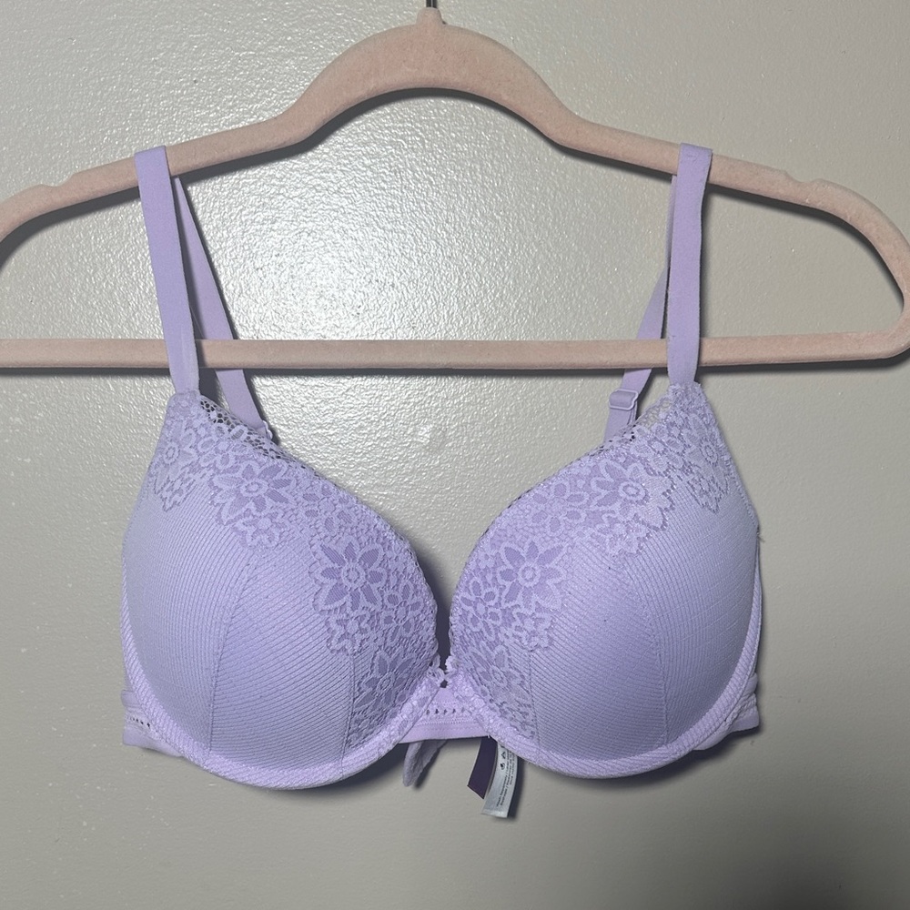 Adore Me Lavender Lace‎ Push Up Underwire Bra | 34D